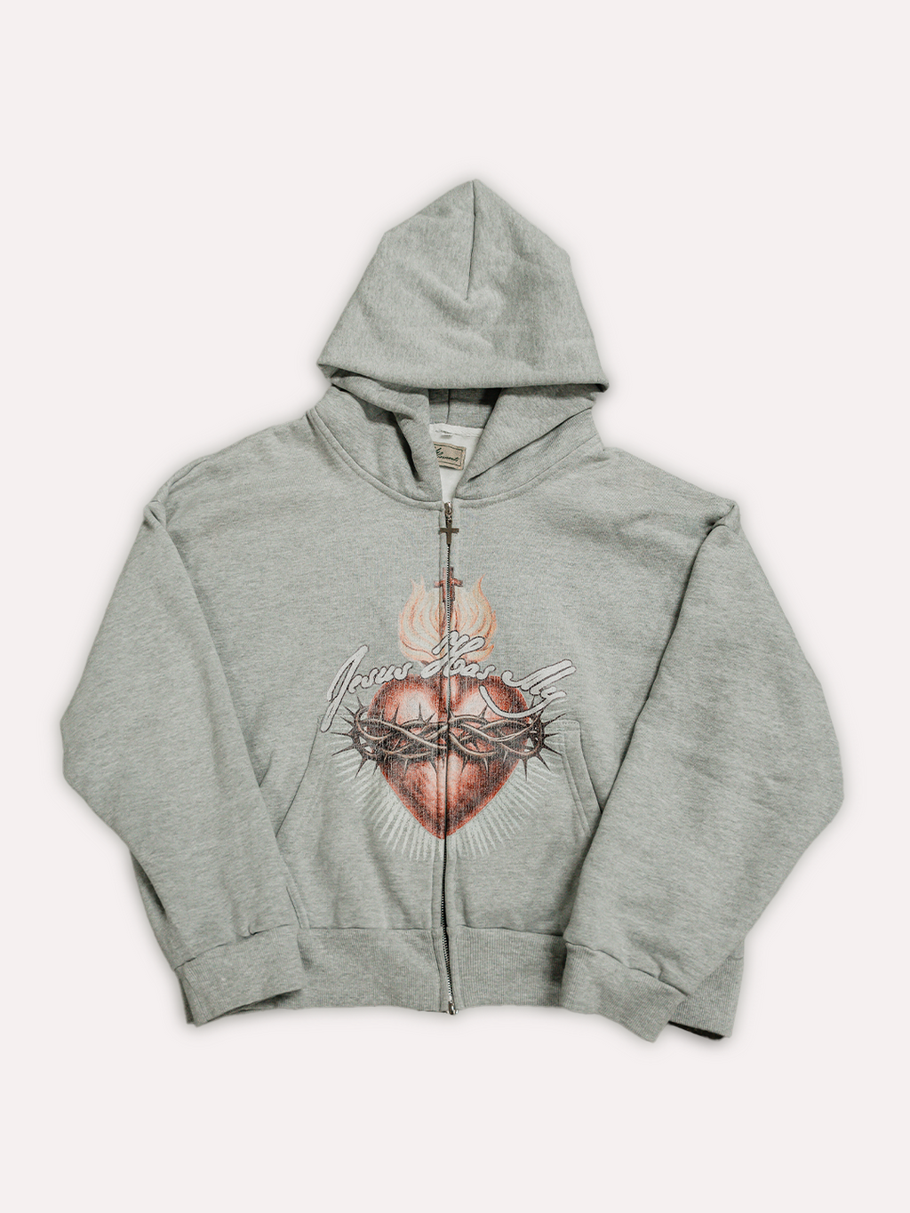 "Jesus Has My Heart" Zip-Up Hoodie