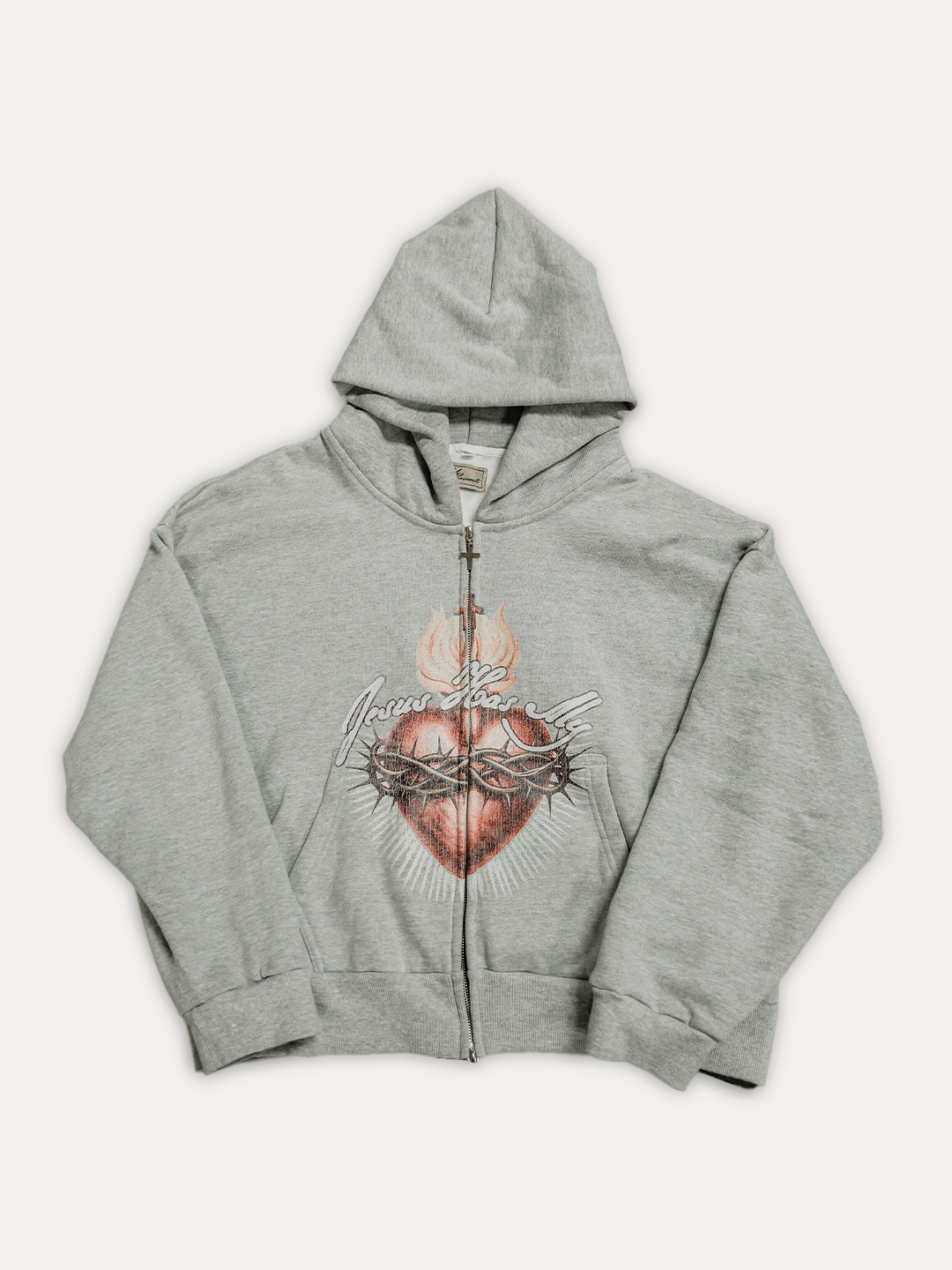"Jesus Has My Heart" Zip-Up Hoodie