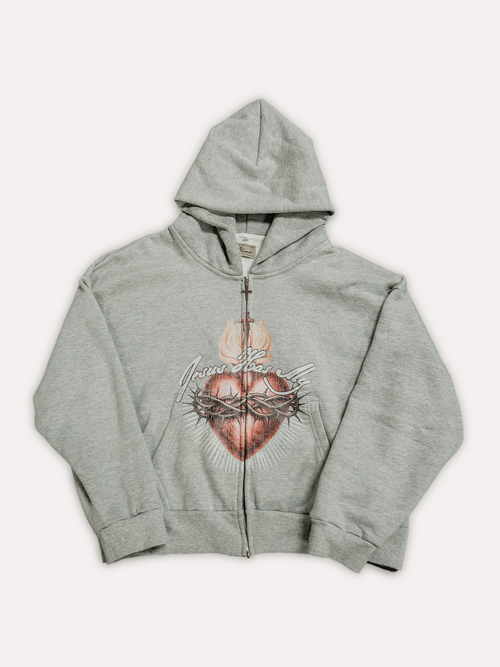 "Jesus Has My Heart" Zip-Up Hoodie