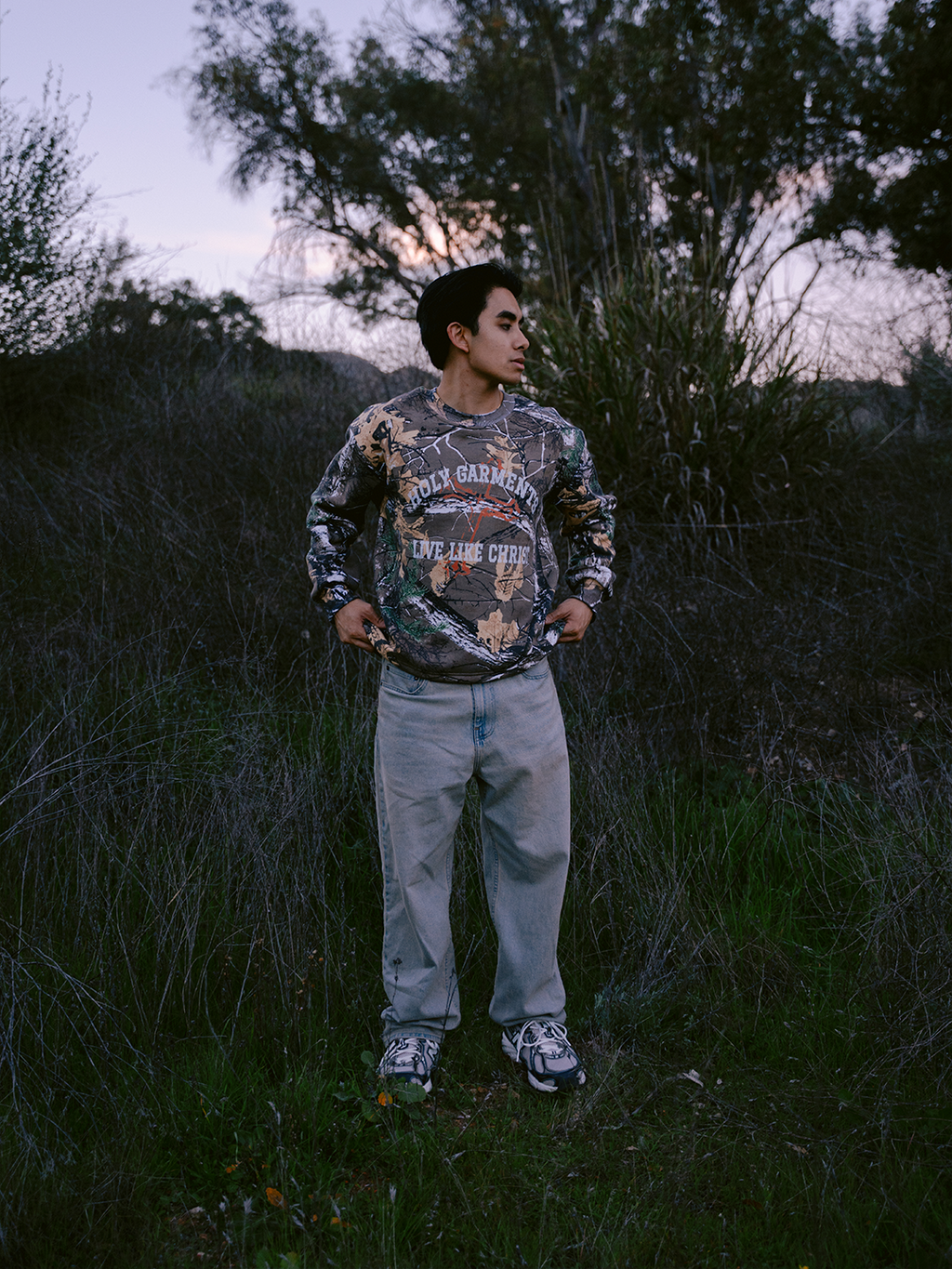 "LIVE LIKE CHRIST" CAMO CREWNECK